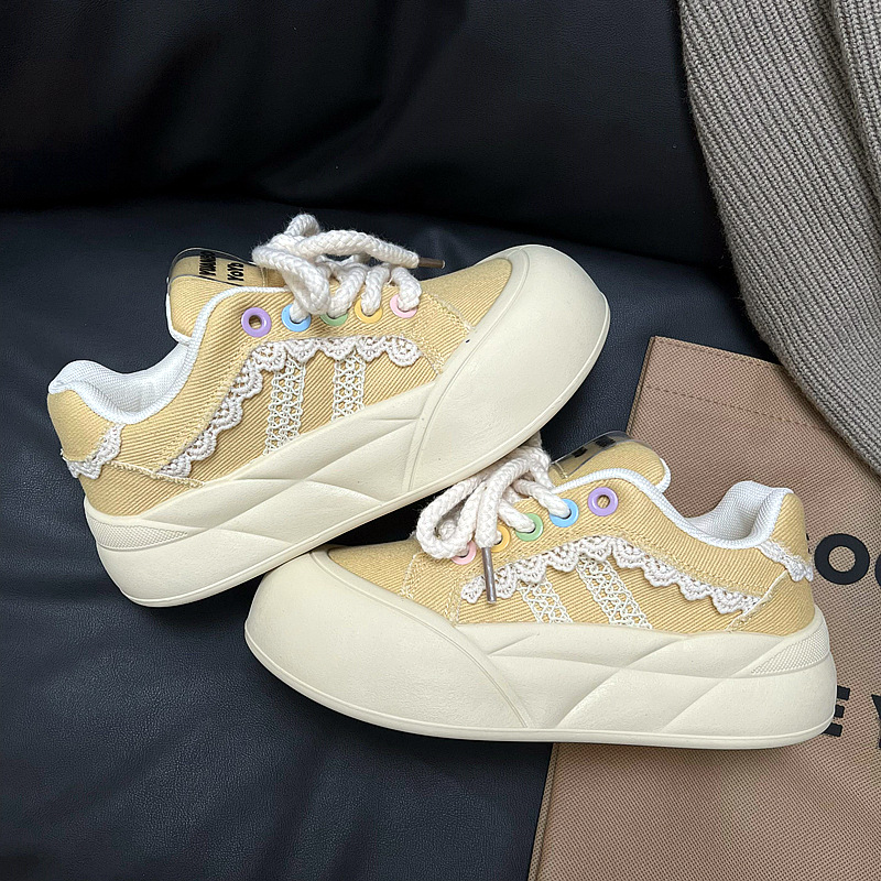 Women's Comfortable Big Head Thick Bottom Versatile Casual Sports Shoes