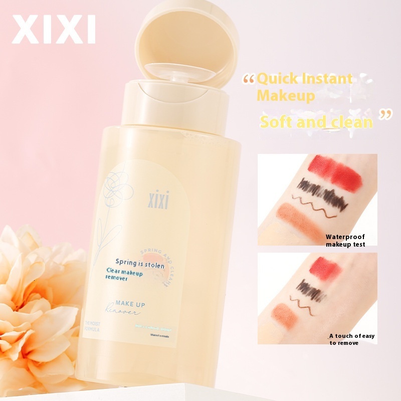 Non-Stimulating Xixi Waterproof Makeup Removing Fluid Perfect for Efficient Cleaning of Eyes, Lips, and Skin