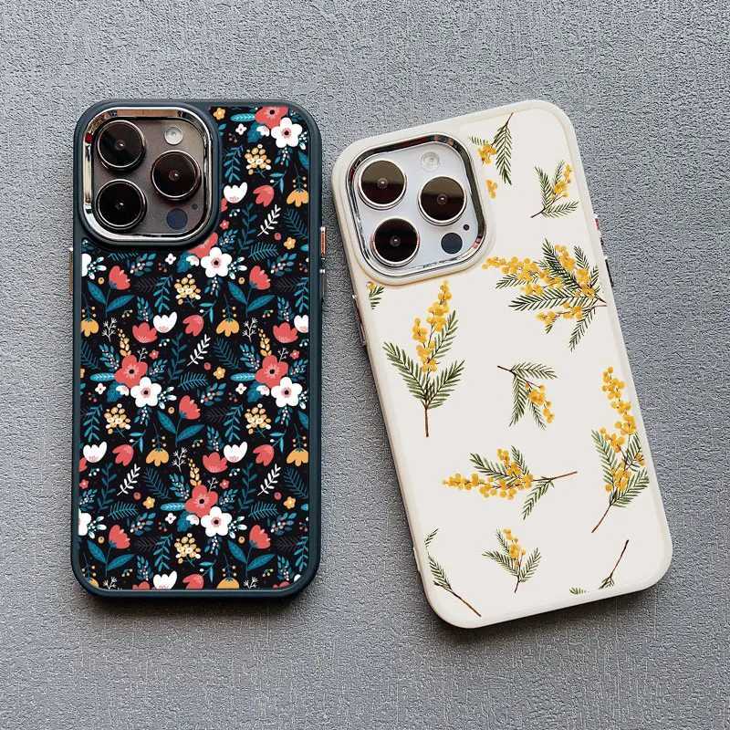 Various Flowers Leaves phone case suitable for iPhone 15 14 Pro Max 12 13 Pro Max 11 XR XS X 7 8 14 Plus luxury shock-absorbing soft cover M240902