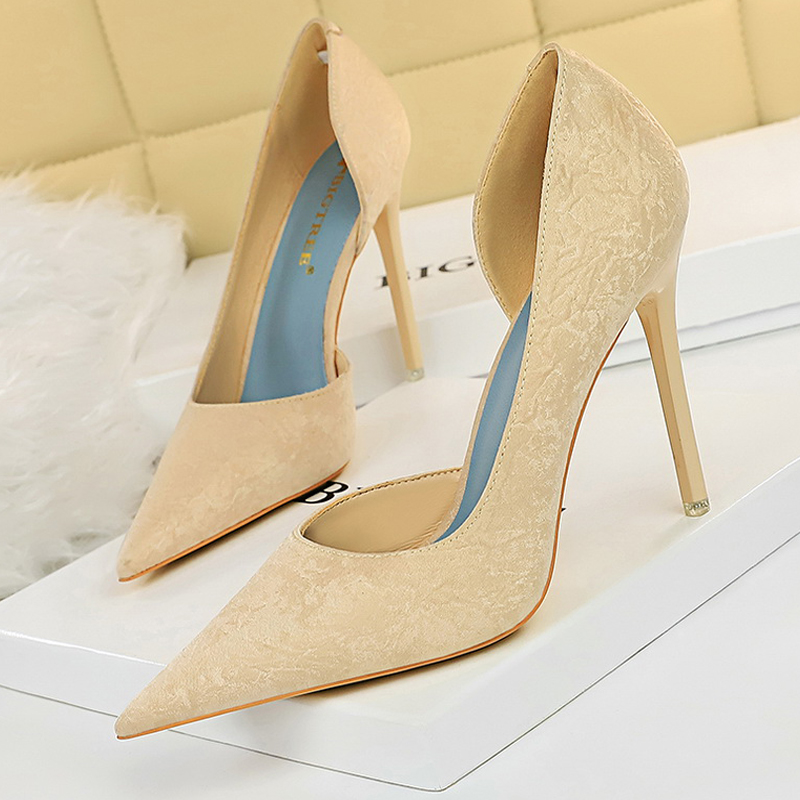 BIGTREE Shoes Fashion Woman Pumps 2024 New Women Heels Stiletto Sexy Office Shoes Large Size Ladies Shoes Pumps Female Heels