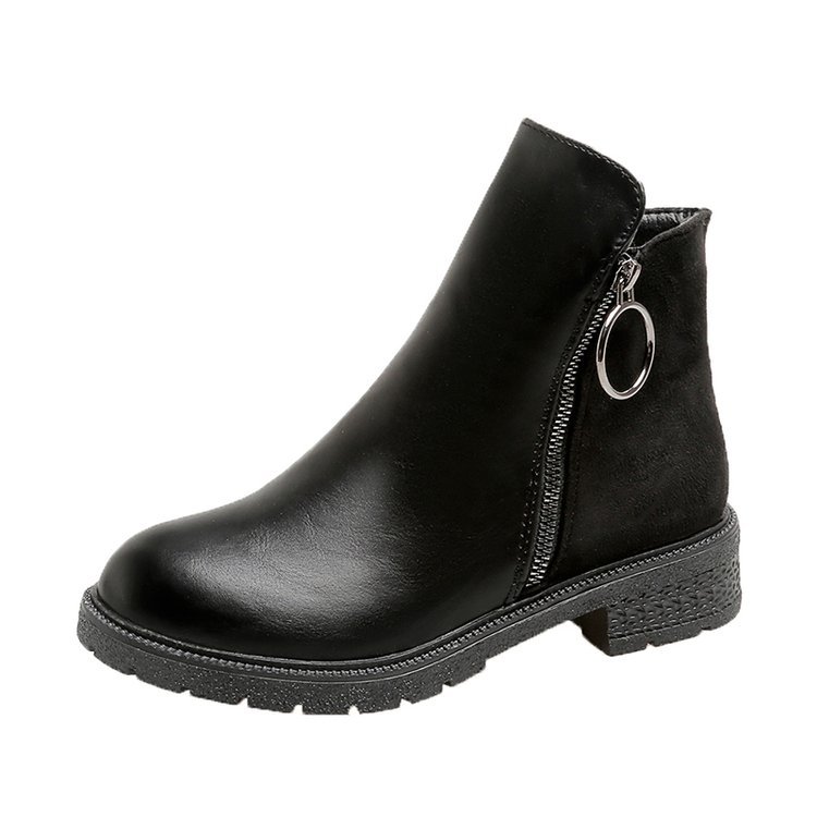 autumn new wedge heel ankle Women Shoes increased platform female fashion casual zipper shz boots 234 7d96