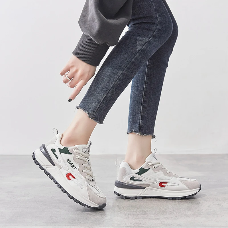 2021 New Casual Retro Sneakers Women Sport Shoes Fashion Tennis Runnig Trainers Platform Vulcanized Shoes Luxury Brand Designers