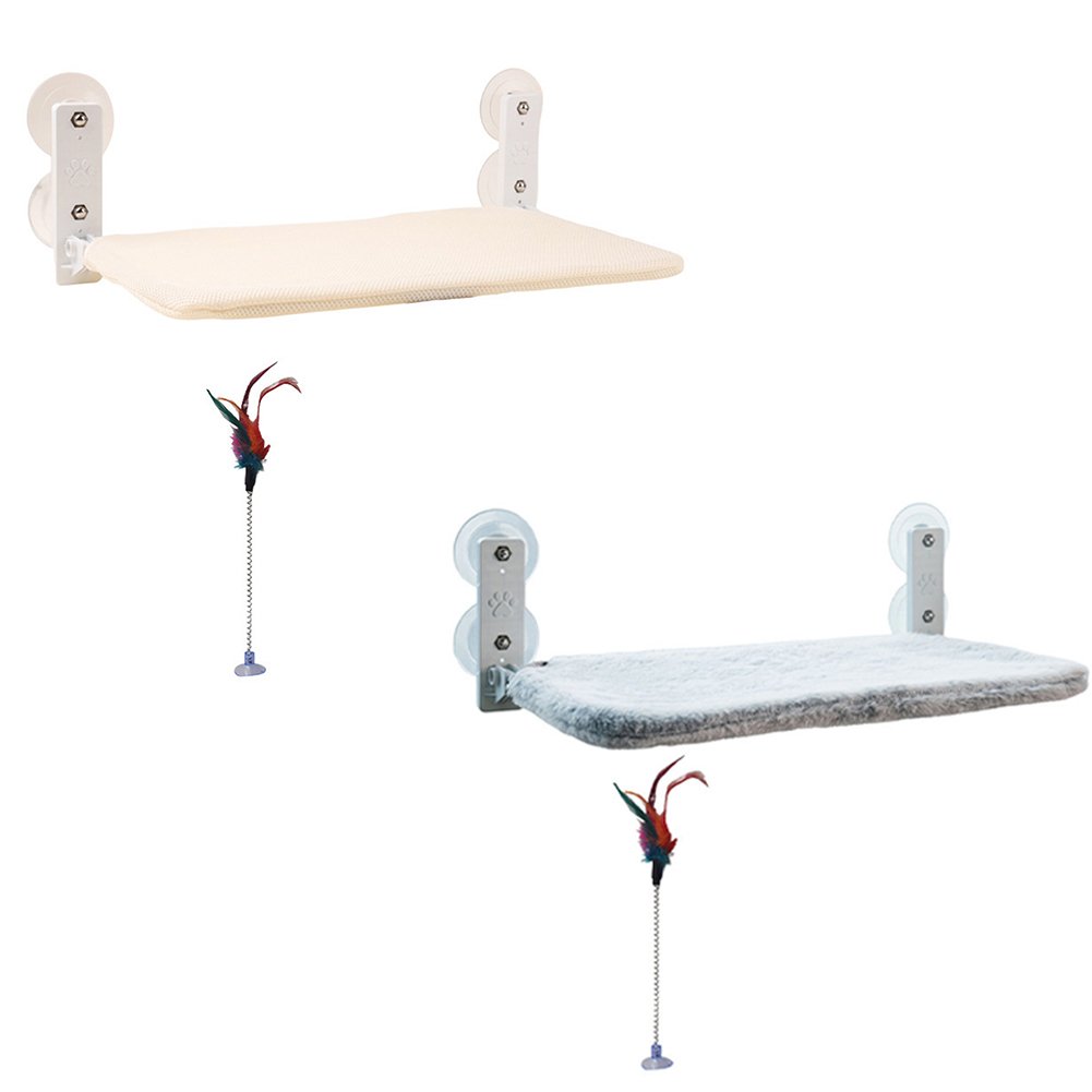 Foldable Hanging Window Hammock With Strong Suction Cups Cat Hammock For Indoor Cats (45 x 30cm)
