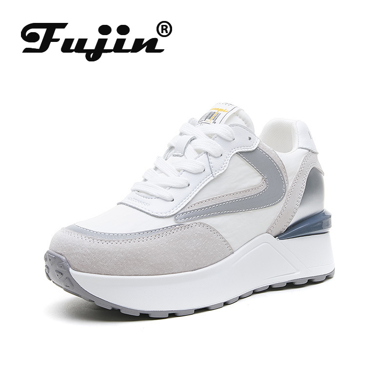 Women's hot Genuine Leather Stretch Wedge Hidden Heel Ankle Booties