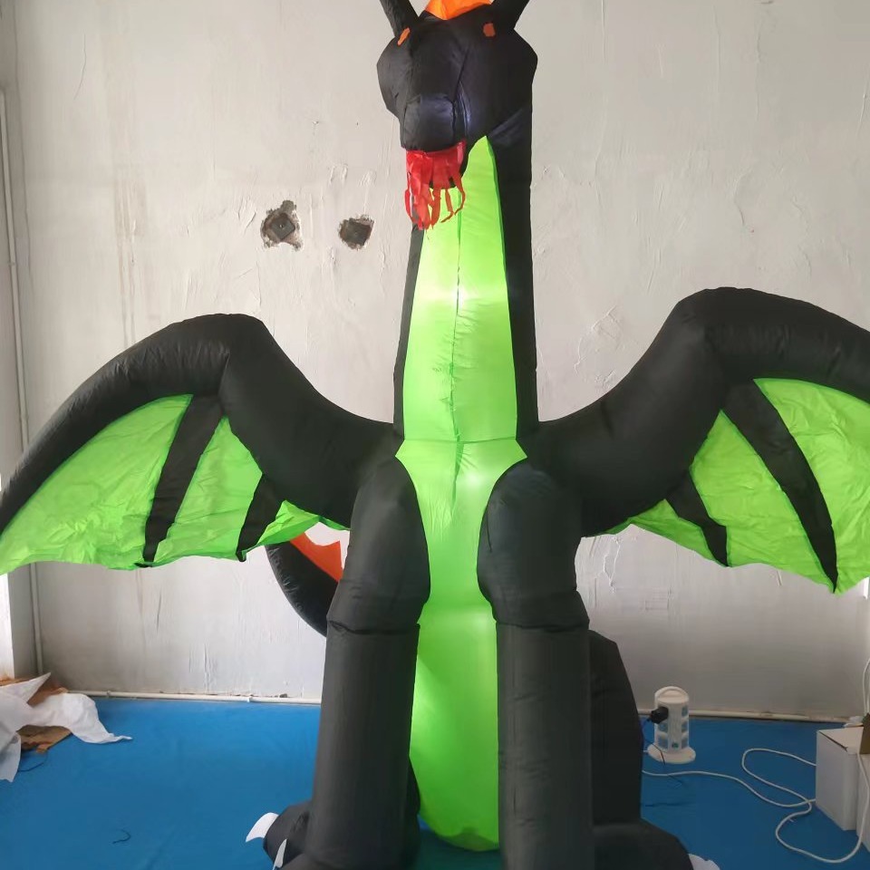 Halloween inflatable outdoor decoration pumpkin harvester with skull outdoor giant blow molded courtyard decorationX240817