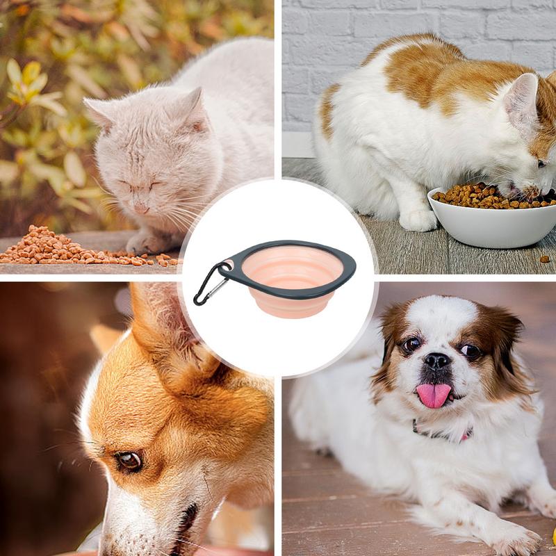 Pet Water Dish Foldable Pet Feeding Bowl Pet Supplies Pet Feeder Dish For Dog Puppy Cat Kitten For Camping And Traveling