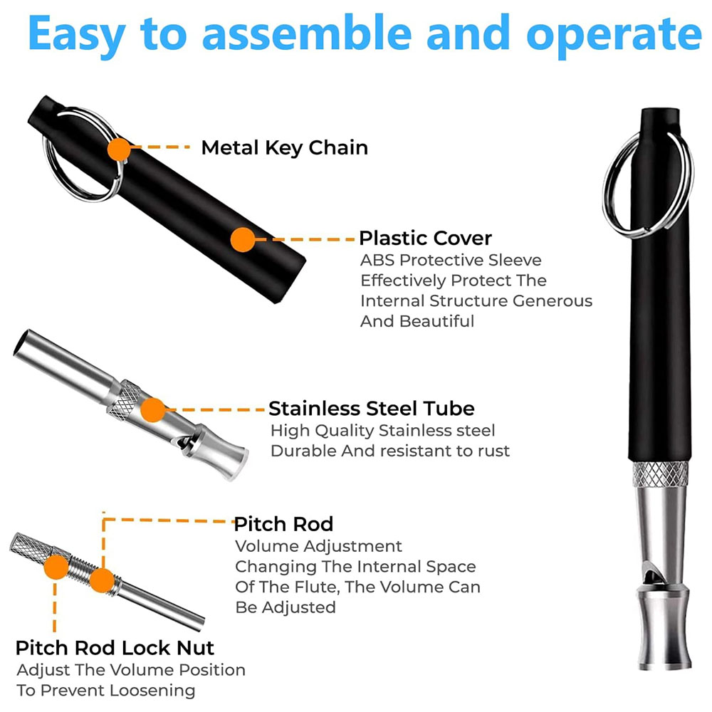 Dog Whistle for Stop Barking Professional Ultrasonic Dog Whistles Puppy Bark Control Training Tools Pet Dog Training Accessories