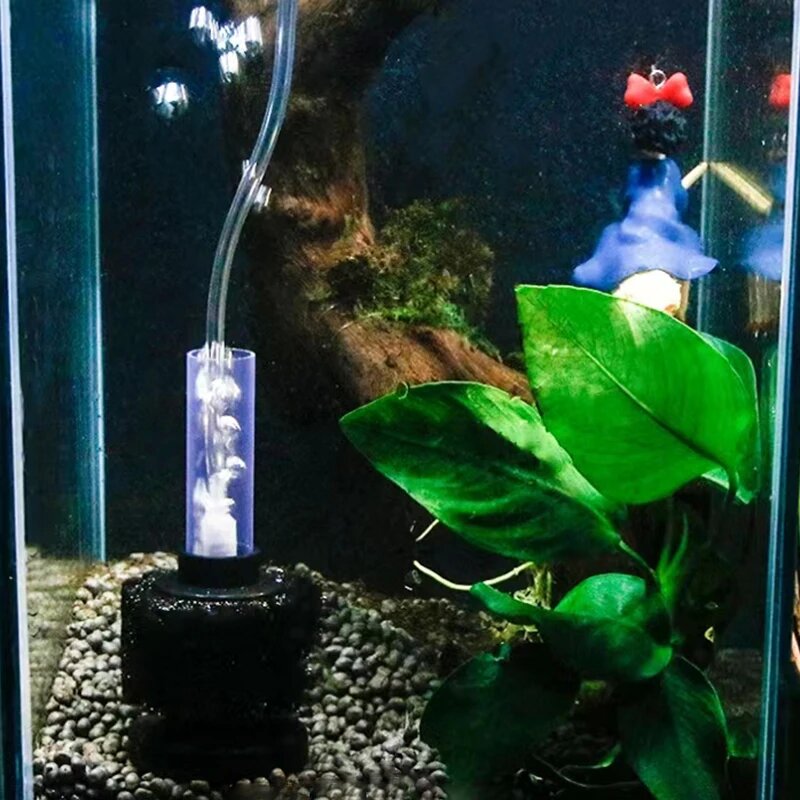 Mini Aquarium Sponge Filter Fish Tank Shrimp Pond Air Pump Biochemical Sponge Filter Aquarium Filtration Filter BioSponge Filter