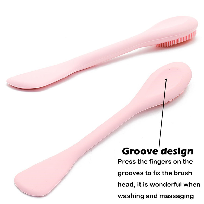 Silicone Face Mask Brush, Face Scrubber for Gentle Exfoliating & Hairless Moisturizers Applicator Tools for Apply Mud, Clay, Charcoal Mixed Mask, Crea