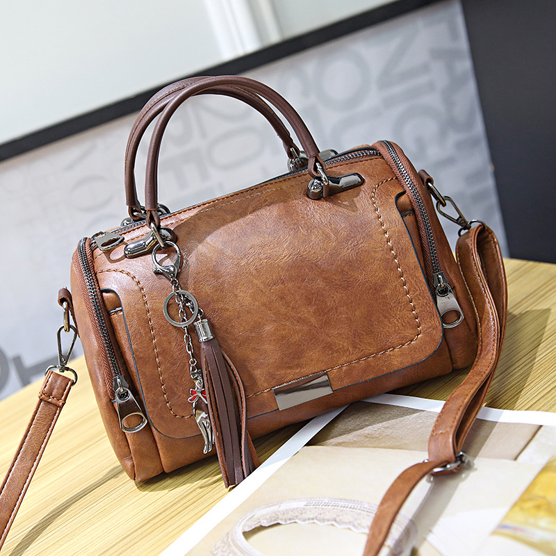 Cross Body Bag Shoulder - Women's High-quality Leather Satchel With Spacious Tassel Design New Free Delivery Designer Bag
