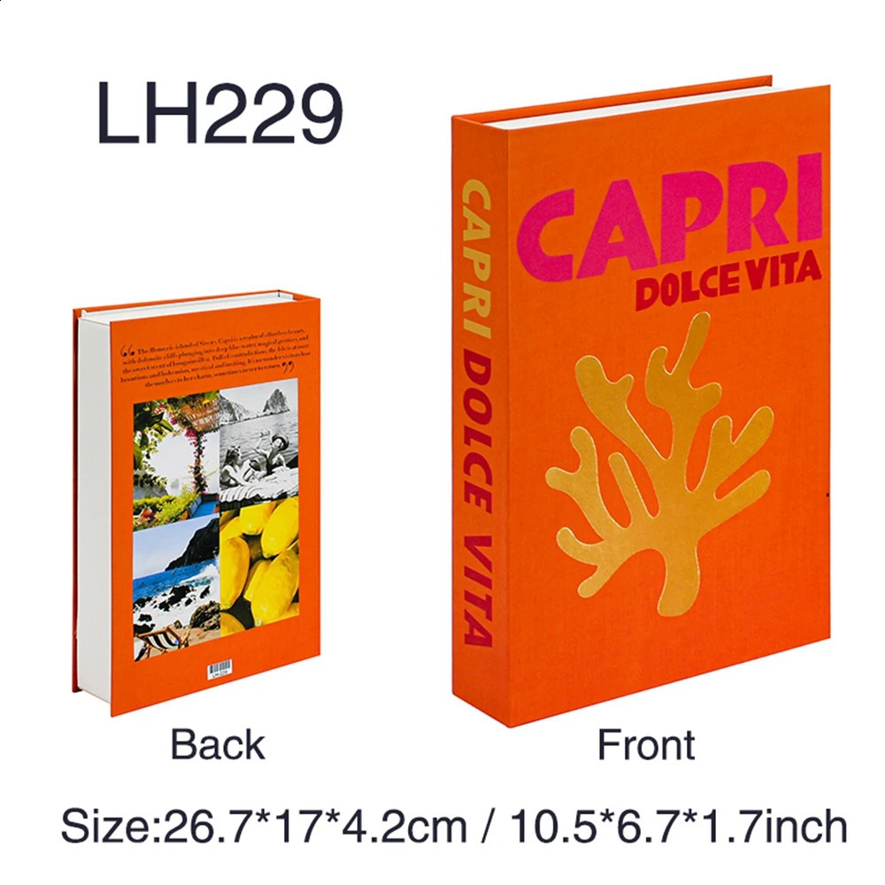 Travel Series Fake Book Decoration Coffee Table Decoration Living Room Fashion Prop Books Home Decoration Model Room IBIZA 240902
