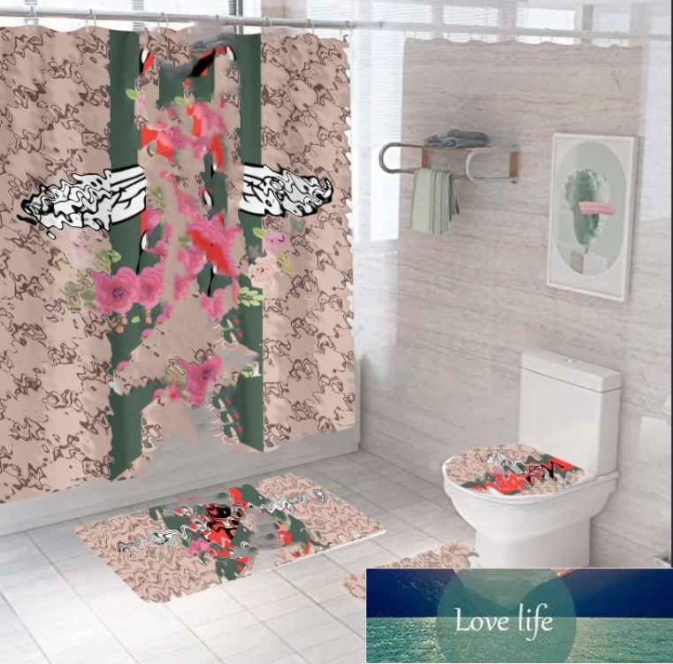 Fashion Pretty All-match Shower Curtain Wholesale Plain Polyester Shower Curtain Cloth Waterproof Shower Curtain Hotel Partition Curtain