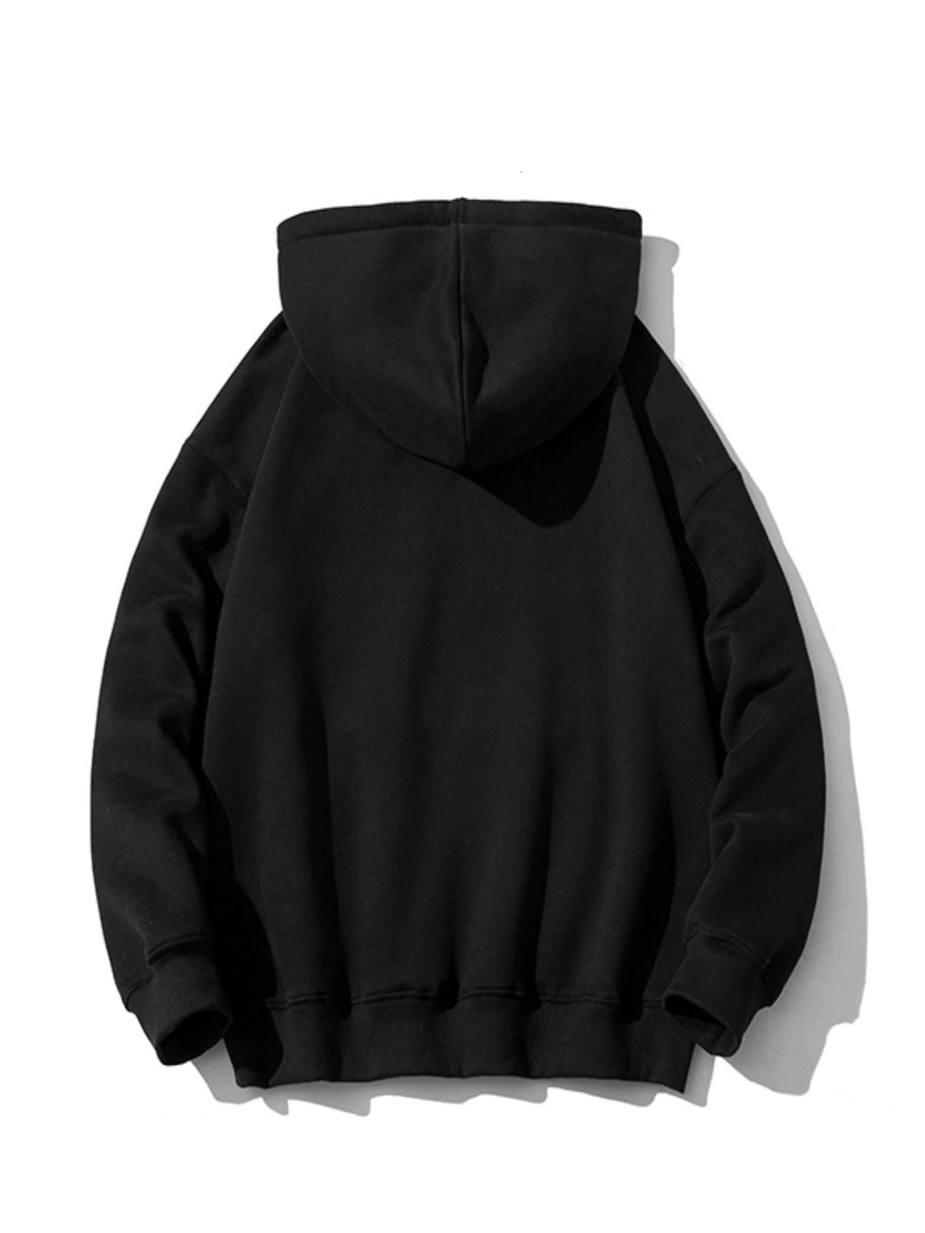 BBS Letter Print Hoodie With Kangaroo Pocket, Men's Casual Slightly Stretch Pullover Hooded Sweatshirt For Fall Winter