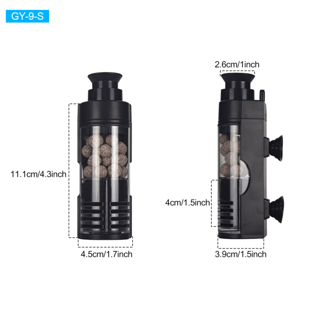 Fish Tank Sponge Filter Aquarium Filter Sponge Fish Tank With Filtering Bubble Stones Mini Water Purification Circulating Filter