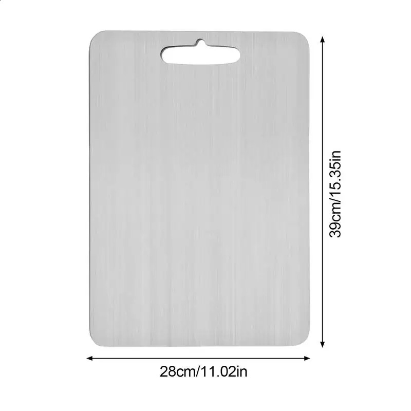 Cutting Board Double-Sided Metal Cutting Mats Chopping Block Meat Fruits Vegetables Bread Baking Grip Kitchen Supply 240902