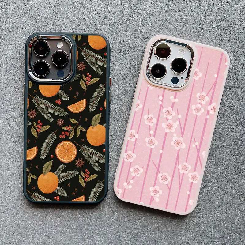 Various Flowers Leaves phone case suitable for iPhone 15 14 Pro Max 12 13 Pro Max 11 XR XS X 7 8 14 Plus luxury shock-absorbing soft cover M240902
