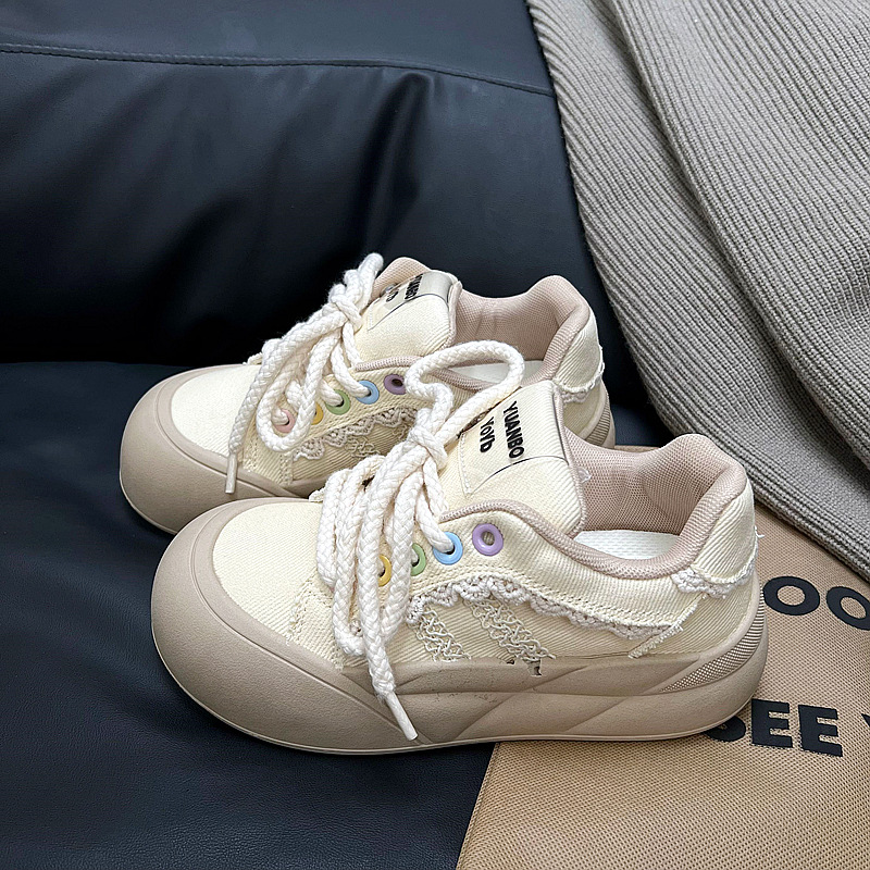 Women's Comfortable Big Head Thick Bottom Versatile Casual Sports Shoes