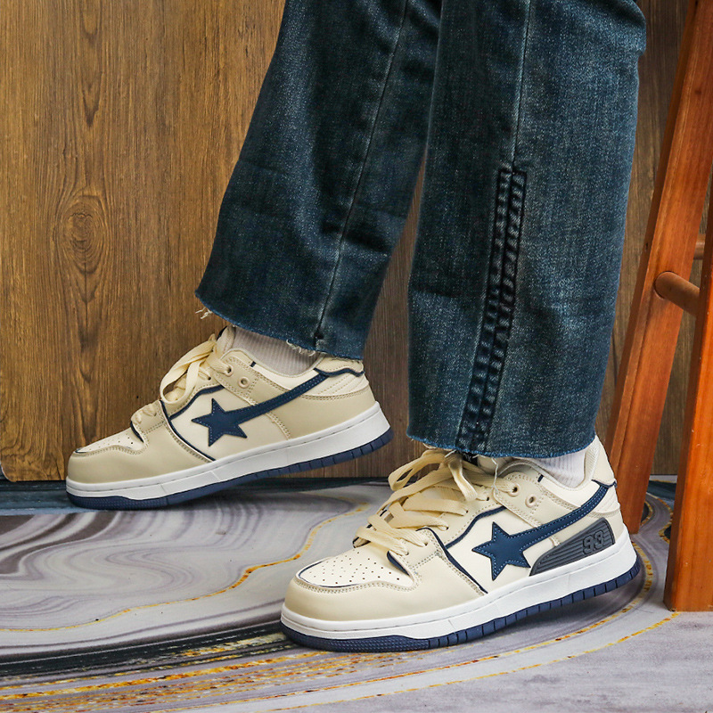 Men's and women's versatile fashionable Hong Kong style breathable sports board shoes