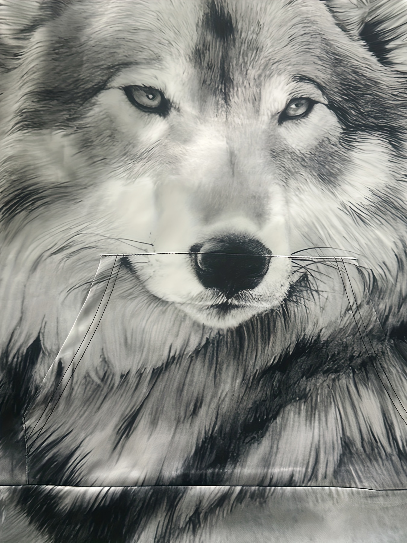 Wolf Graphic Hooded Sweatshirt - Soft Fleece Lining, Casual Streetwear Design, Winter Fall Essential, Unique Gift Idea for Men