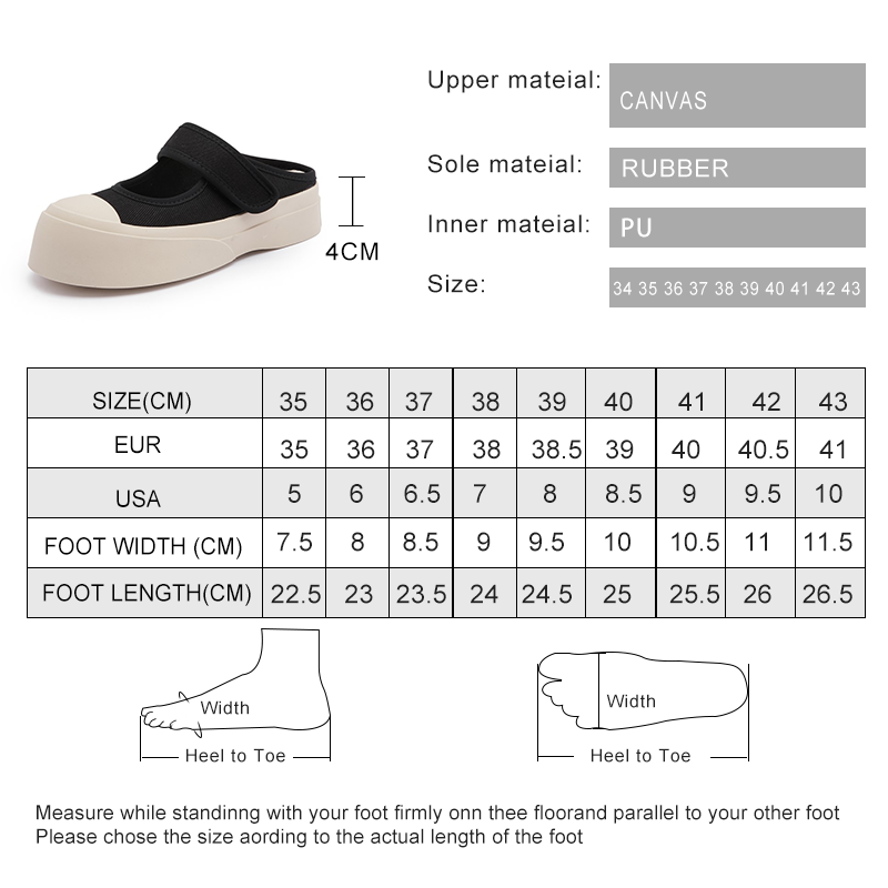 Mary AIYUQI Jane Half Women New 2024 New Summer Women's Mules Shoes Fashion Platform Canvas Ladies Slippers 6d76 's