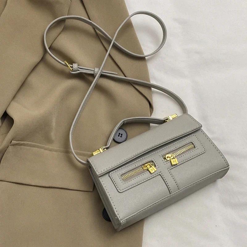 Totes Brown Small Square Bag For Women Top Brand New Shoulder Fashion Soft Handle Tote Designer Crossbody Versatile Zipper Handbag