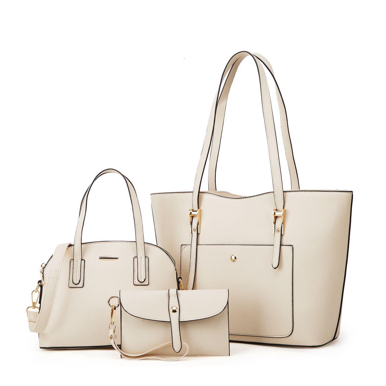 2024 New Mother and Child Three Piece Crossbody Handbag PU Women's Bag
