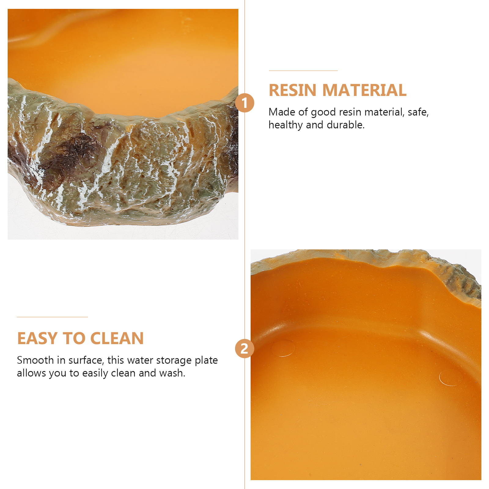 Bearded Dragon Tank Accessories Climbing Pet Food Bowl Animal Tortoise Water Dish