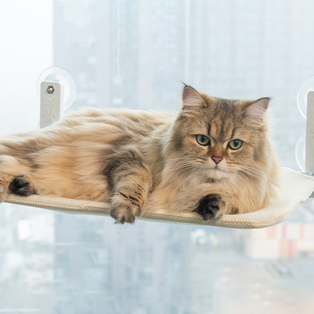 Foldable Hanging Window Hammock With Strong Suction Cups Cat Hammock For Indoor Cats (45 x 30cm)
