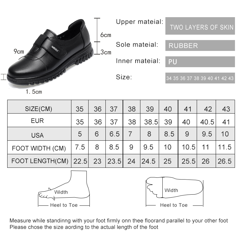 2025 NEW Genuine AIYUQI Leather Spring Comfortable Large Size Non Slip Mom Ladies Casual Shoes Women af