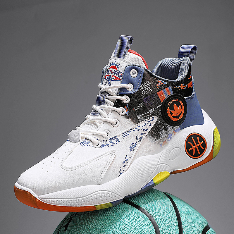 Wanux Men's Four Season Shoes Fashion Basketball Shoes Sports Running Shoes Sneakers