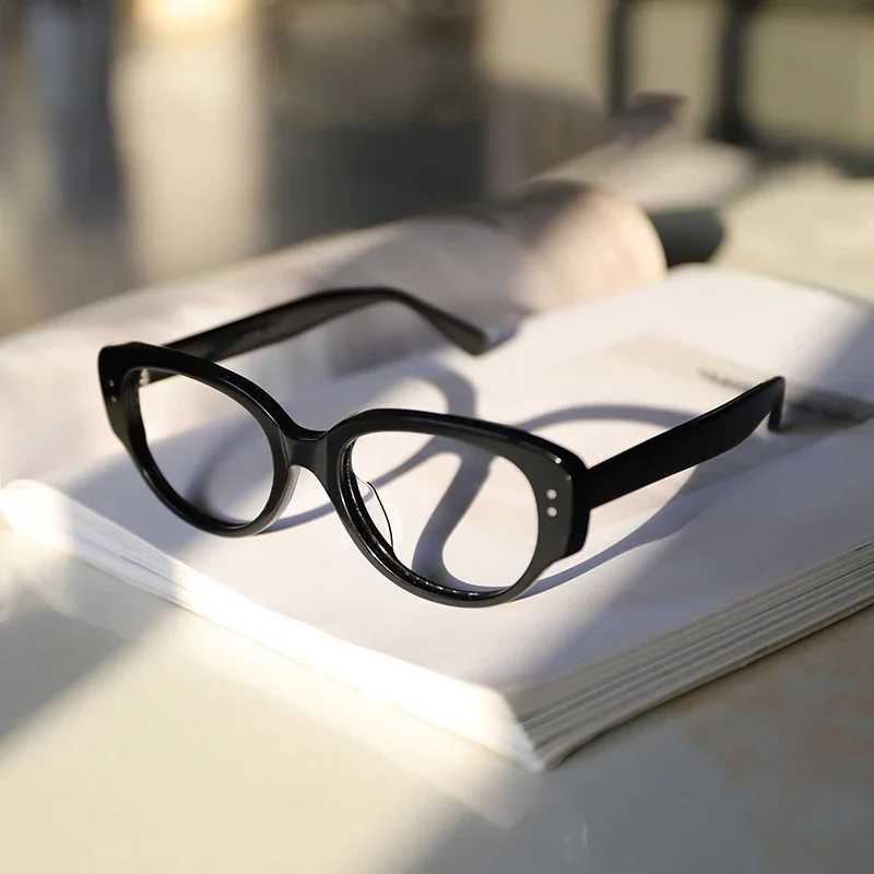 Luxury finished Myopia womens glasses unisex retro cat eye blue light blocking glasses prescription myopia glasses M240902