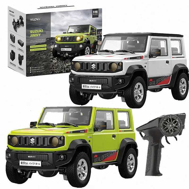 1/16 JIMNY RC Car Rock Track LED Light Silation Sound Off road Climbing Truck RTR Full Scale Model Childrens Toy Free shipping