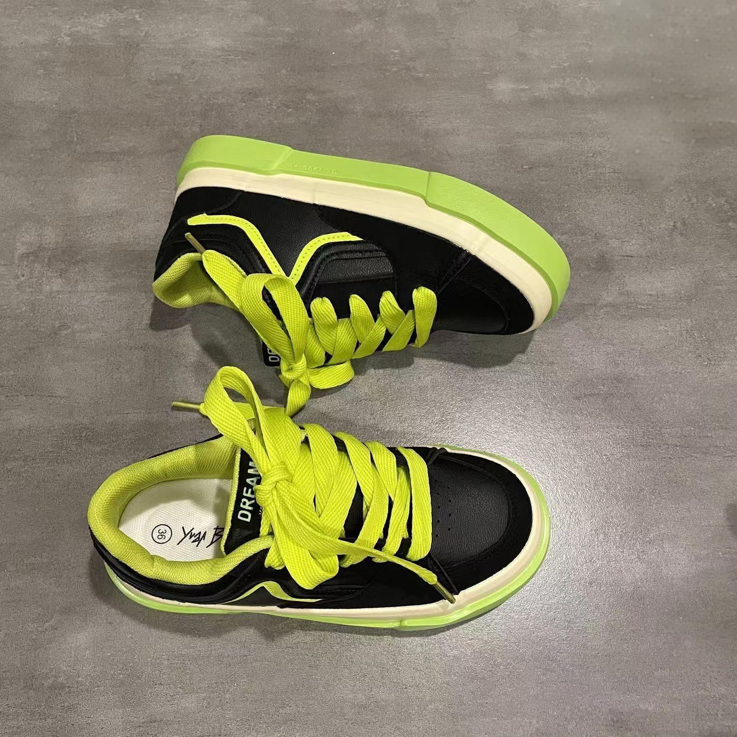 Versatile Color Matching Breathable Board Shoes for Women 22a0