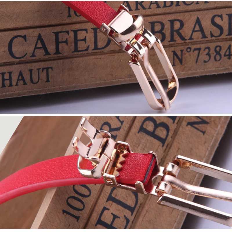Fashionable black blue white red ribbon thin waist belt pin buckle adjustable waist belt summer dress jeans PU belt X2412091