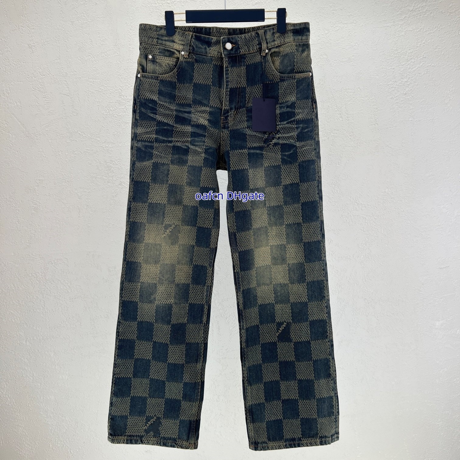 Jeans designer jeans men Pant mens slim fit elastic embroidery fashion skinny jean style cat whisker whitening mens broken hole denim luxury jeans for mens pants