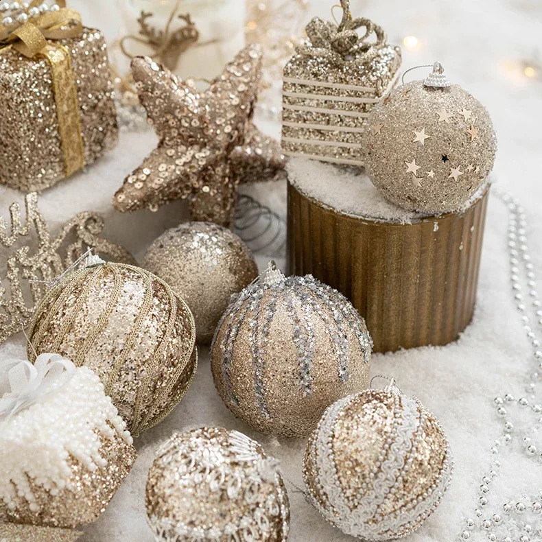 Christmas Decorations Christmas Balls Christmas Tree Ornaments Ball Hanging Pendants Xmas Gift Navidad Noel Year 240902