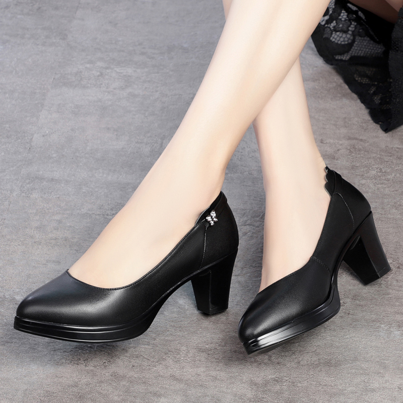2025 NEW High heel AIYUQI New Genuine Leather Women Formal Large Size Platform Women s Office Shoes c s