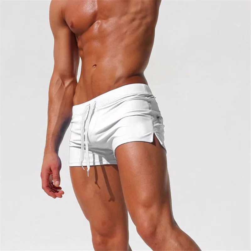 Mens Swim Trunks Hot Spring Swimsuit Adults Swim Pool Beach Shorts Summer Swimwear Mens Swimsuit Swimming Surf Banadores W250214