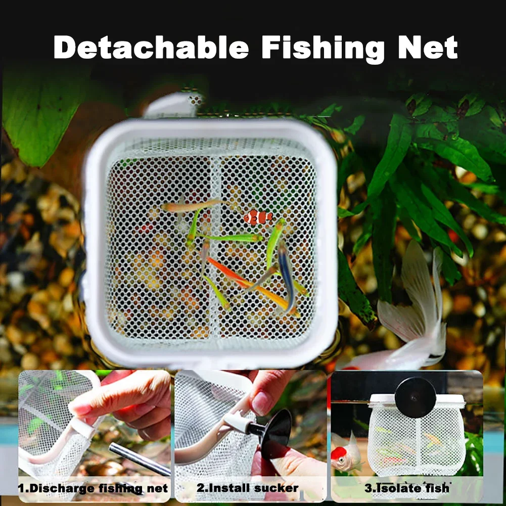 Fishing Landing Net Rustproof Corrosion Resistant Stainless Steel Fishing Net For Catchin Fish Shrimp Tank Aquarium Accessories