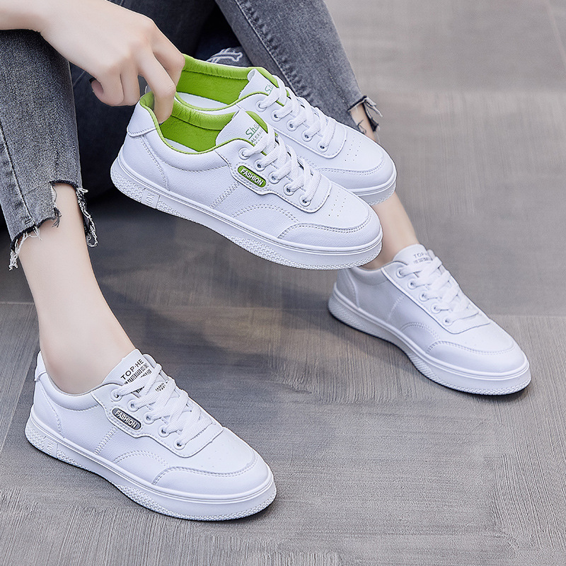 2025 NEW Low New Top Fashion White Sneakers Spring Autumn Comfortable Casual High Quality Hard wearing Non slip Female Flats Shoes eb