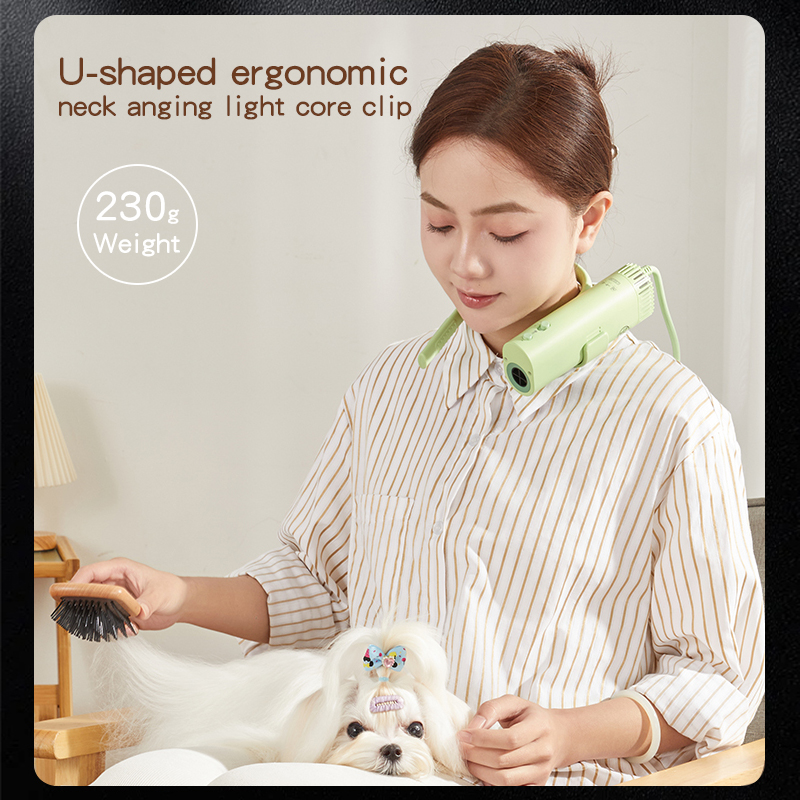 European edition High-Power Pet Dryer, Silent, Neck Hanging, Hair Pulling hine for Dogs grooming, Quick Drying, Beauty