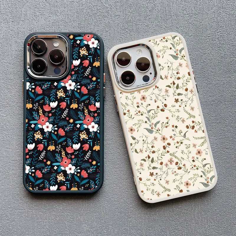 Various Flowers Leaves phone case suitable for iPhone 15 14 Pro Max 12 13 Pro Max 11 XR XS X 7 8 14 Plus luxury shock-absorbing soft cover M240902