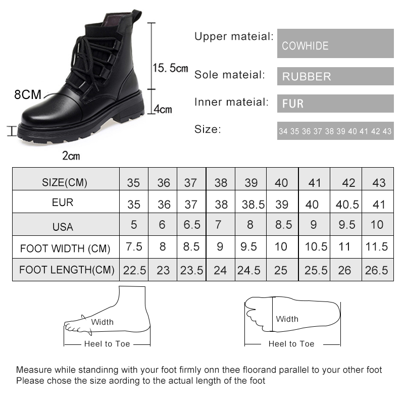 AIYUQI Women Boots Winter Large Size 2024 New Genuine Leather Women Motorcycle Boots Wool Warm Retro Non-slip Ladies Ankle Boots