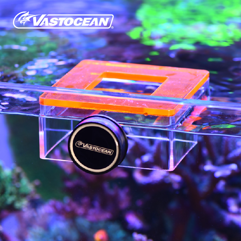 VASTOCEAN Strong Magnetic Acrylic Feeding Box Feeding Ring Aquarium Fish Food Fish Food Feeding Ring Feeding Ring