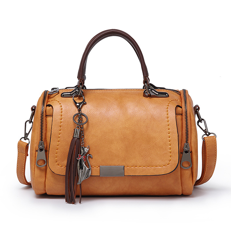 Cross Body Bag Shoulder - Women's High-quality Leather Satchel With Spacious Tassel Design New Free Delivery Designer Bag