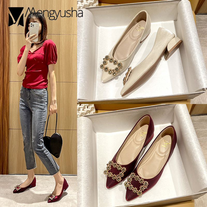 Pumps Women Green Rhie eebab High Heels Ladies Brand Crystal Buckle Silk Sparkle Evening Bridal Wedding Shoes