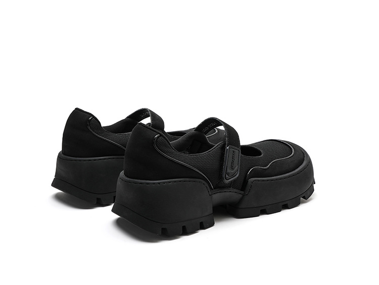 F4fda Women Fashion Square 2020 Head Solid Color Thick New Bottom Quality Wedge Platform Casual Shoe Female Loafers Casual Shoes