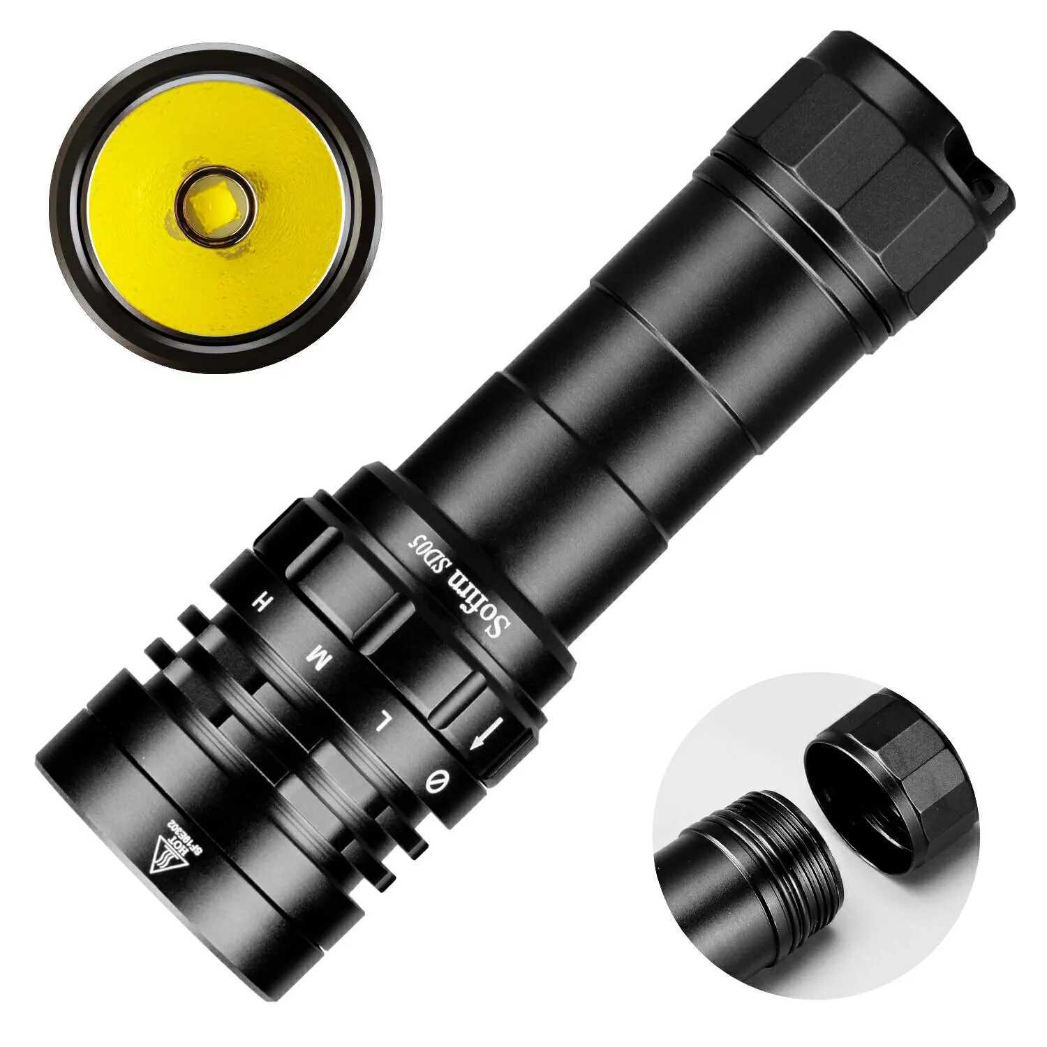 Sofirn SD05 diving light XHP50.2 ultra bright 3000lm 21700 flash with magnetic switch 5000K 6500K W240902