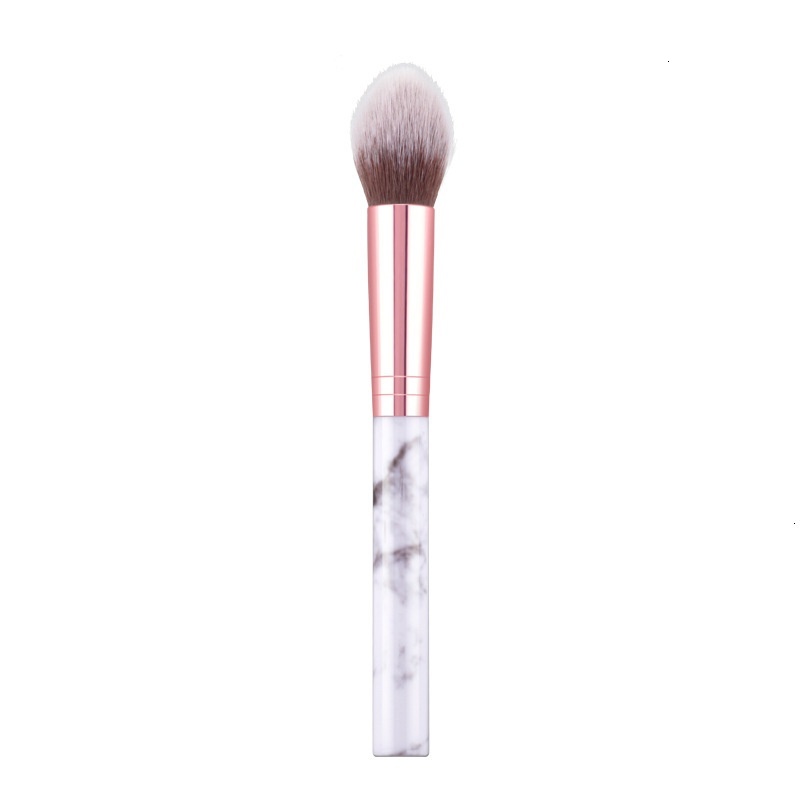 Premium Flame Tip High Glow Blusher & Face Powder Makeup Brushes Set for Beginners