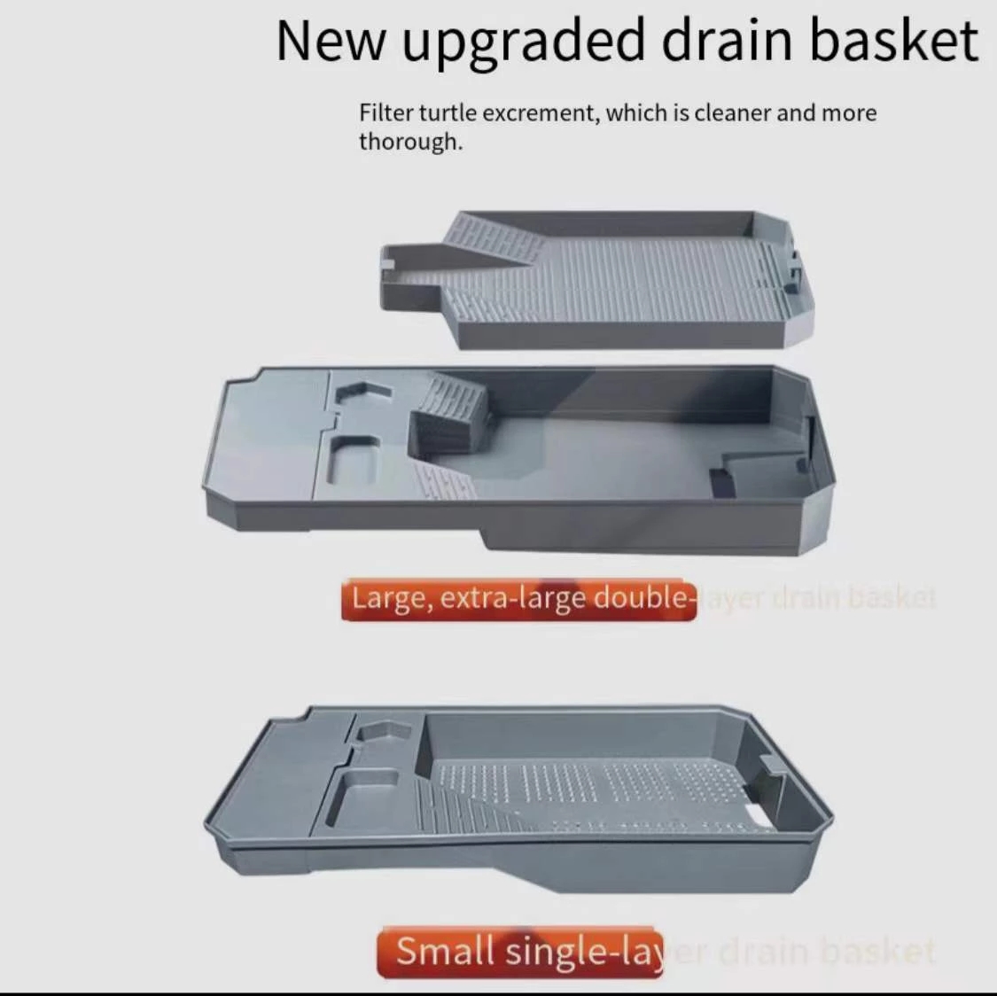 Aquarium turtle tank lazy person water-free breeding box with drying platform ecological turtle tank aquarium accessories 220V